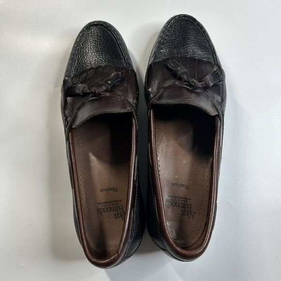 Allen Edmonds Nashua Loafer Men’s 11 D Brown Leather Tassel Slip On Dress - Picture 6 of 9